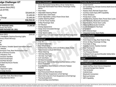 Used 2022 Dodge Challenger GT w/ Blacktop Package RWD image 2