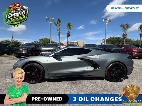 Used 2023 Chevrolet Corvette Stingray Premium Cpe w/ Engine Appearance Package RWD image 4