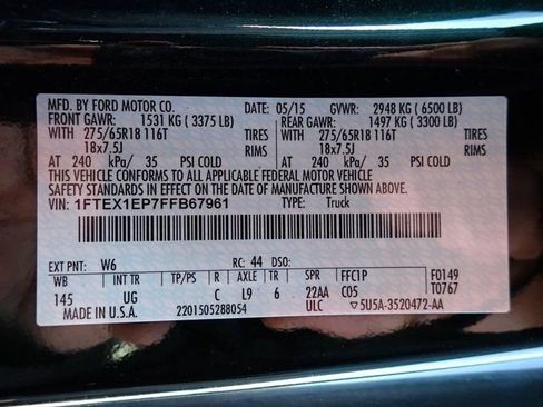 Used 2015 Ford F150 XLT w/ Equipment Group 302A Luxury image 14