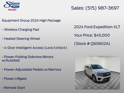 Used 2024 Ford Expedition XLT AWD/4WD image 16