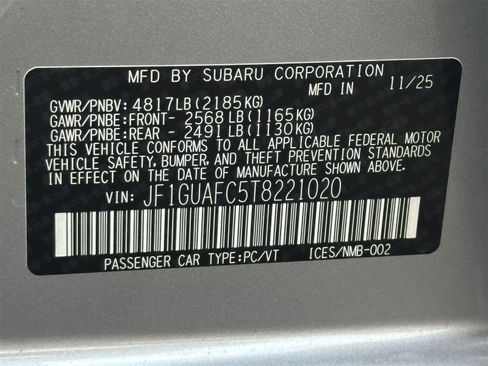 New 2026 Subaru Impreza 2.0i Sport image 27