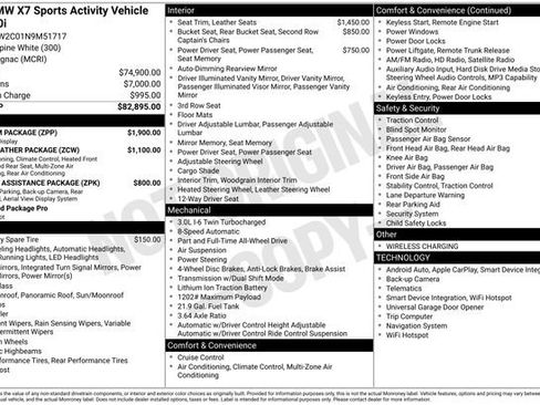 Used 2022 BMW X7 xDrive40i w/ Premium Package image 48