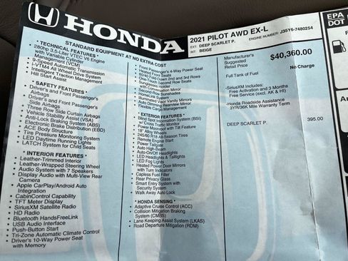 Used 2021 Honda Pilot EX-L image 32