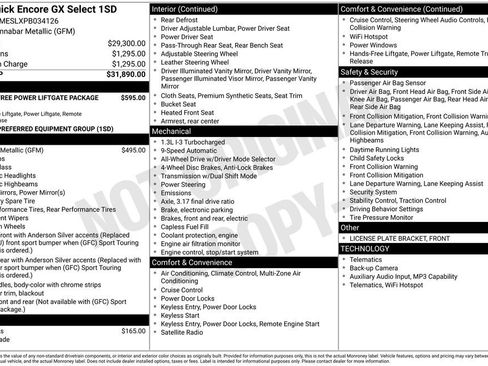 Used 2023 Buick Encore GX Select AWD/4WD image 40