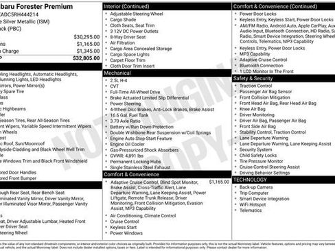 Certified 2024 Subaru Forester Premium AWD/4WD image 3