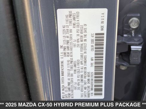 New 2025 MAZDA CX-50 2.5 Hybrid w/ Weather Package image 15