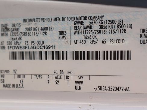 Used 2016 Ford E-350 and Econoline 350 Super Duty image 42