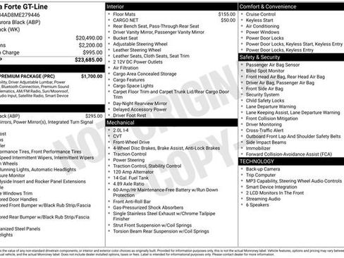 Used 2021 Kia Forte GT-Line w/ GT-Line Premium Package FWD image 9