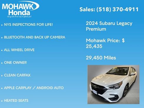 Used 2024 Subaru Legacy Premium AWD/4WD image 7