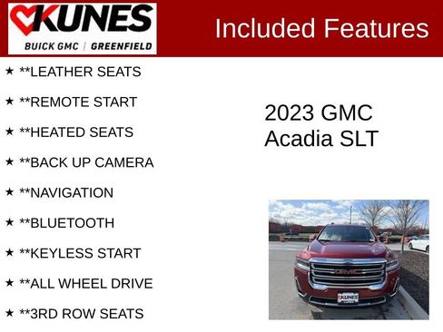 Used 2023 GMC Acadia SLT AWD/4WD image 2