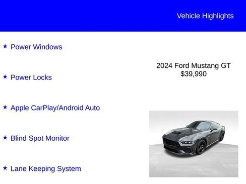 Used 2024 Ford Mustang GT RWD image 2