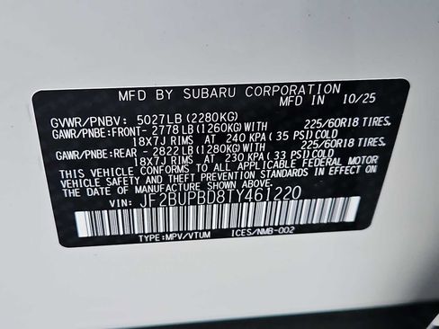 New 2026 Subaru Outback Premium image 34