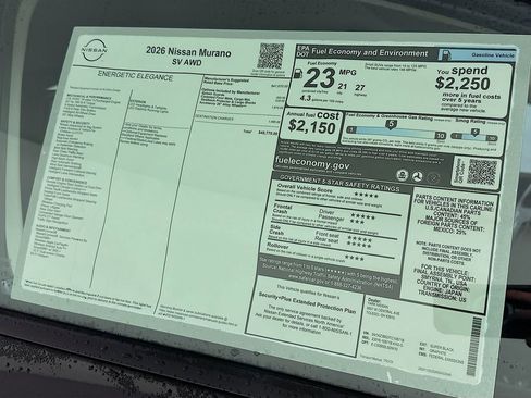 New 2026 Nissan Murano SV image 13