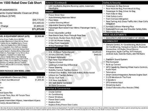 Used 2022 RAM 1500 Rebel w/ Rebel Level B Equipment Group image 4
