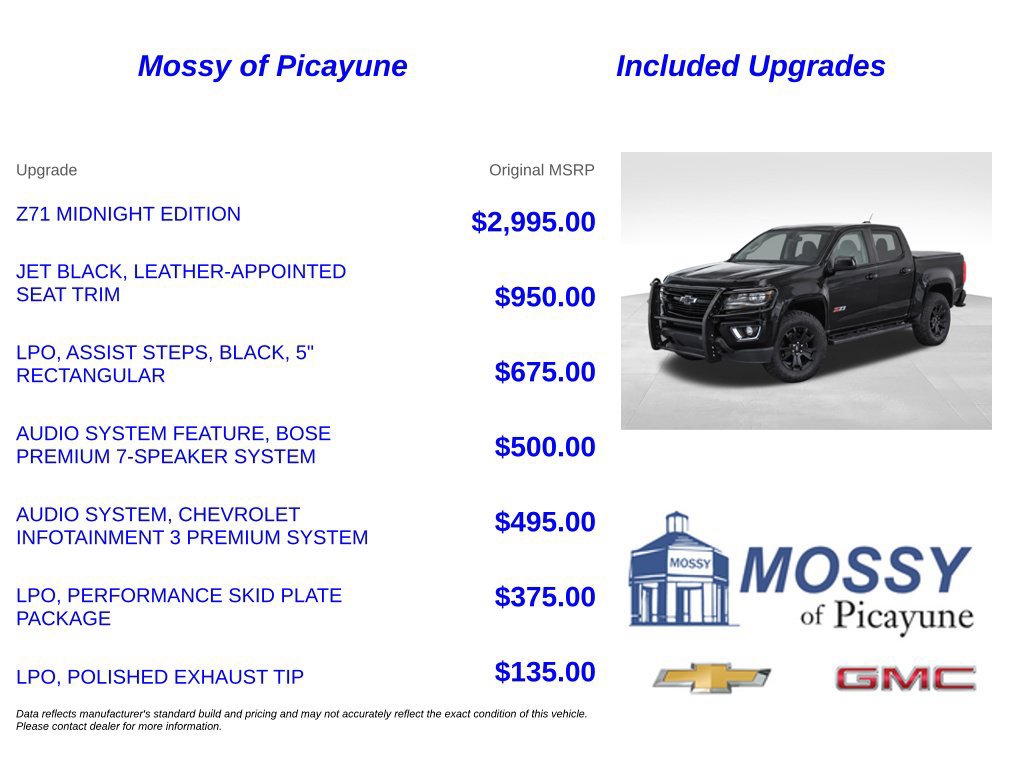 Used 2019 Chevrolet Colorado Z71 w/ Z71 Midnight Edition AWD/4WD image 7