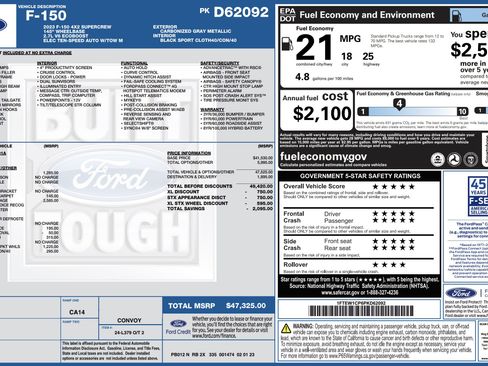 Used 2023 Ford F150 XL w/ STX Appearance Package RWD image 5