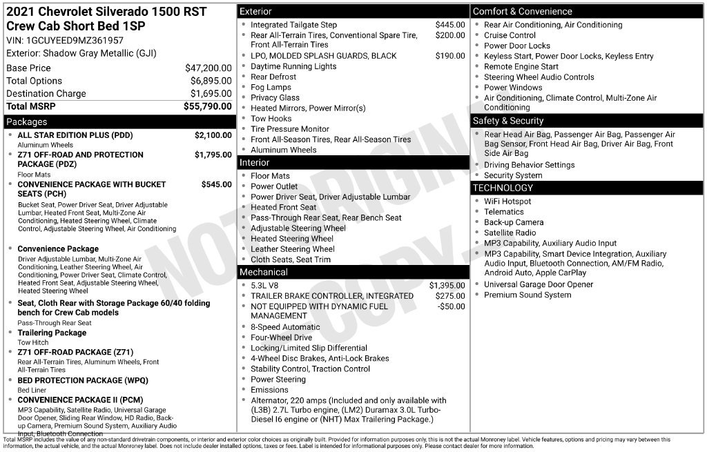 Used 2021 Chevrolet Silverado 1500 RST w/ All Star Edition Plus AWD/4WD image 33