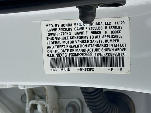 Used 2021 Honda Civic EX image 12