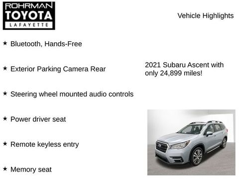 Used 2021 Subaru Ascent Limited w/ Technology Package image 7