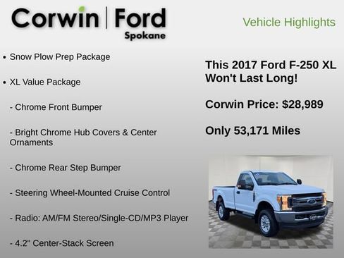 Used 2017 Ford F250 XL w/ Power Equipment Group image 6