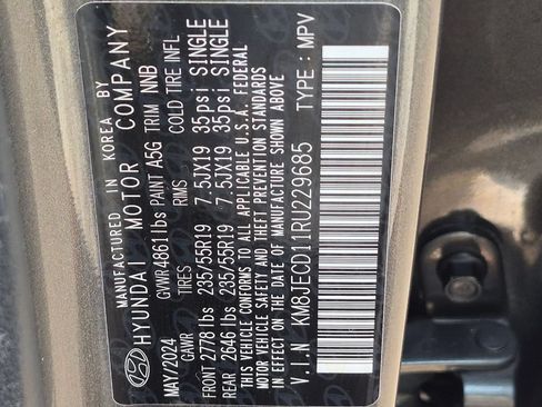 Certified 2024 Hyundai Tucson Limited AWD/4WD image 30
