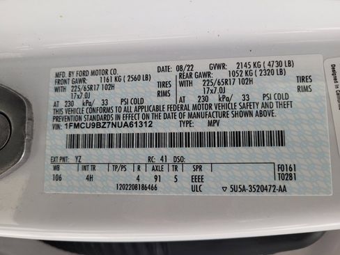 Used 2022 Ford Escape SE AWD/4WD image 33