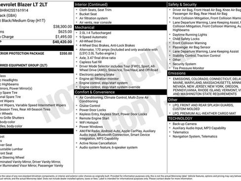 New 2025 Chevrolet Blazer LT image 22