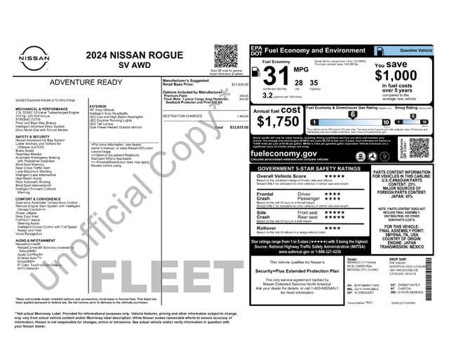Used 2024 Nissan Rogue SV AWD/4WD image 6