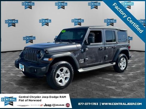 Certified 2021 Jeep Wrangler Unlimited Sport AWD/4WD image 1