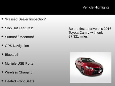 Used 2016 Toyota Camry XSE image 6