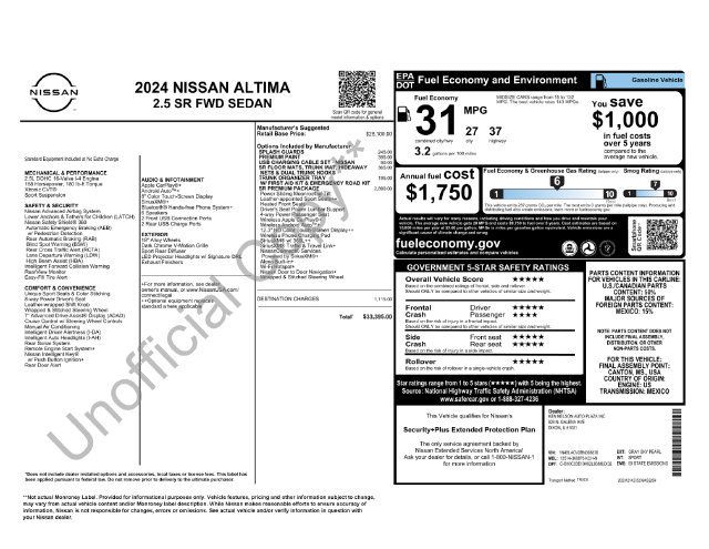 Used 2024 Nissan Altima 2.5 SR w/ SR Premium Package FWD image 4