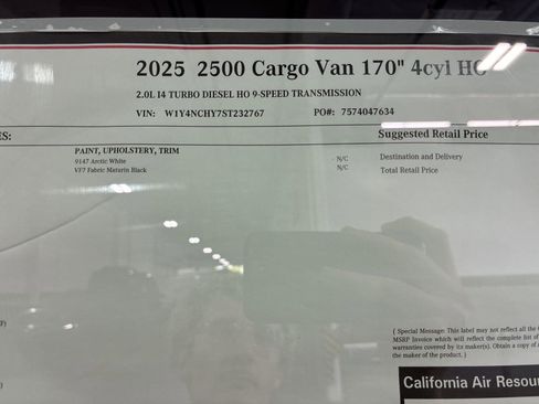 New 2025 Mercedes-Benz Sprinter 2500 image 16