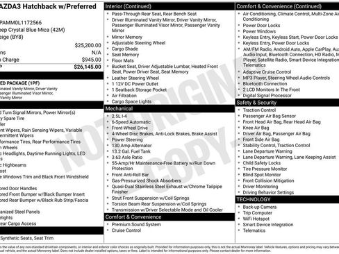 Used 2020 MAZDA MAZDA3 Hatchback w/ Preferred Package image 29