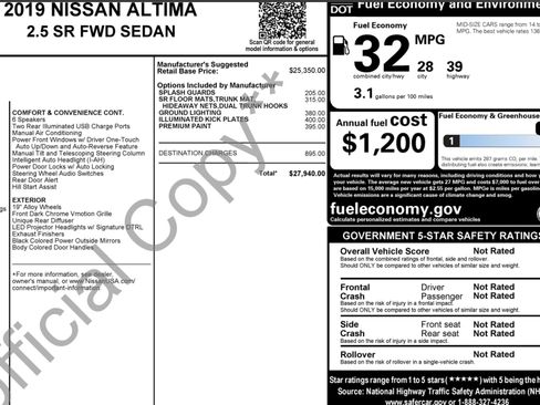 Used 2019 Nissan Altima 2.5 SR image 2