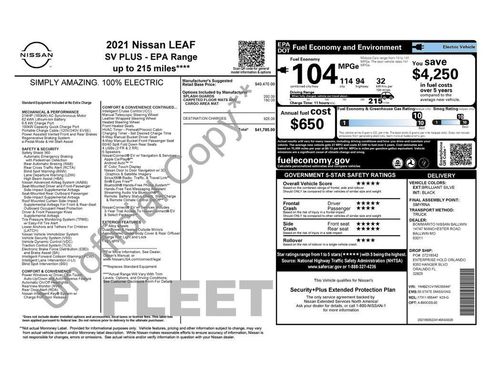 Used 2021 Nissan Leaf SV Plus image 37