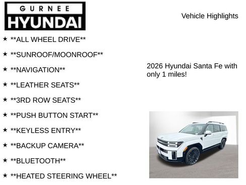 New 2026 Hyundai Santa Fe Calligraphy AWD/4WD image 9