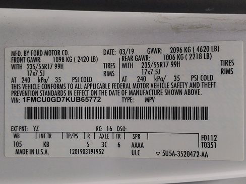 Used 2019 Ford Escape SE FWD image 33
