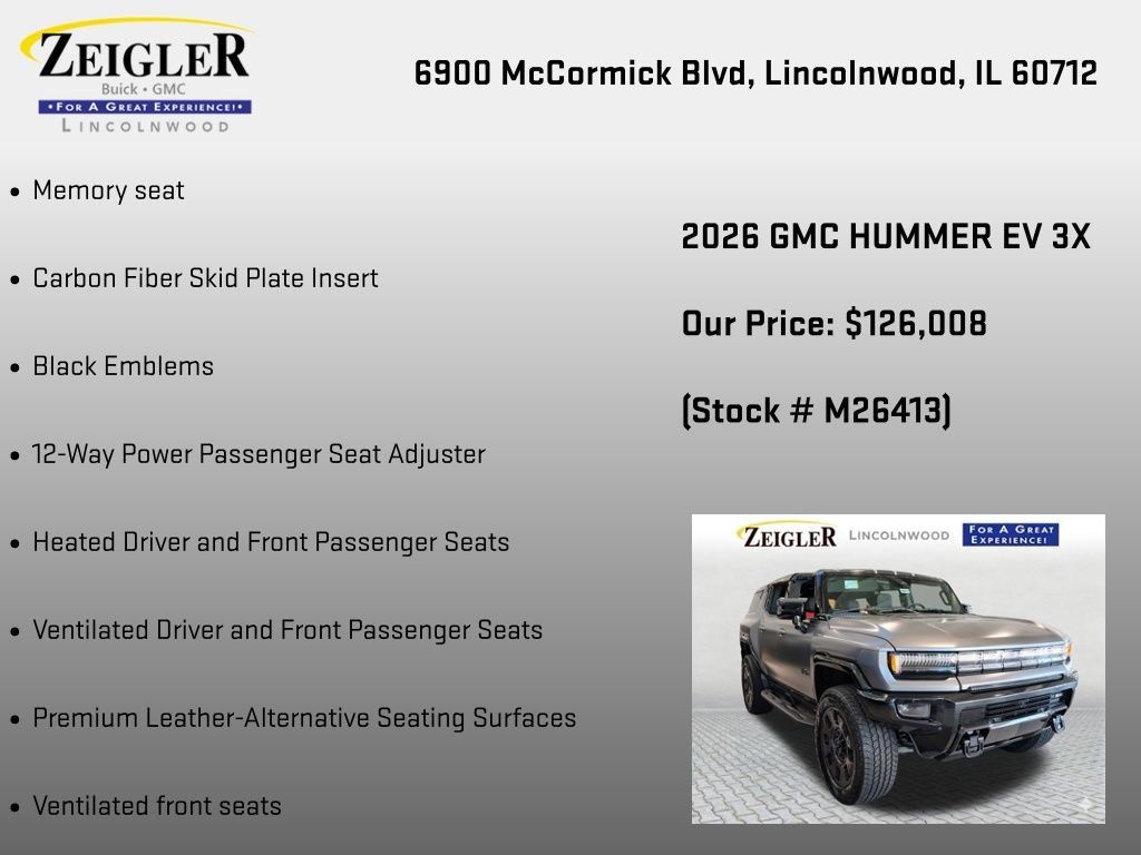 New 2026 GMC Hummer EV 3X w/ Carbon Fiber Edition Package AWD/4WD image 24