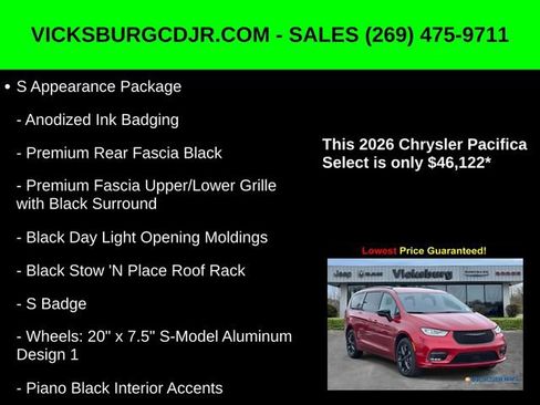 New 2026 Chrysler Pacifica Select w/ S Appearance Package image 11