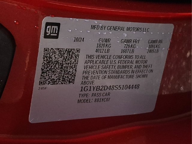 Used 2025 Chevrolet Corvette Stingray Preferred Cpe w/ Battery Protection Package RWD image 25