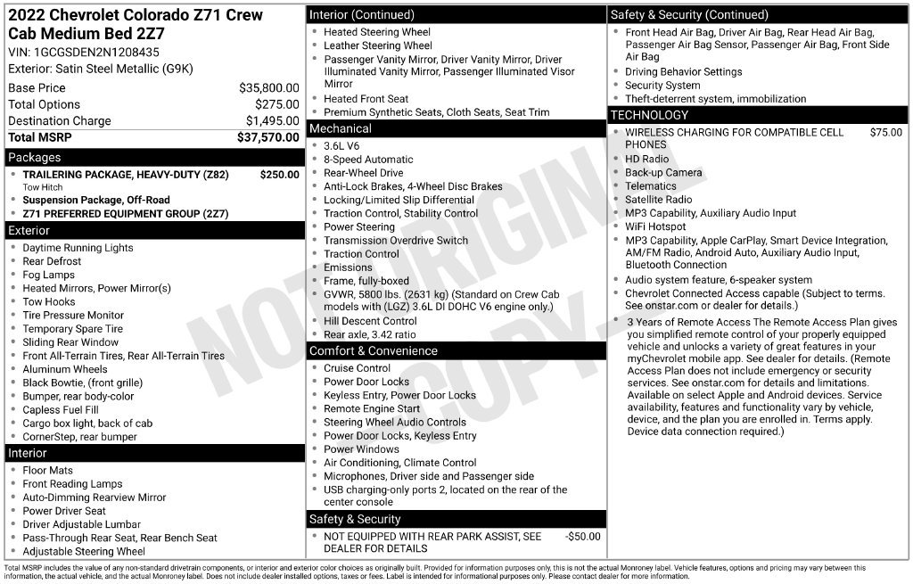 Used 2022 Chevrolet Colorado Z71 RWD image 5