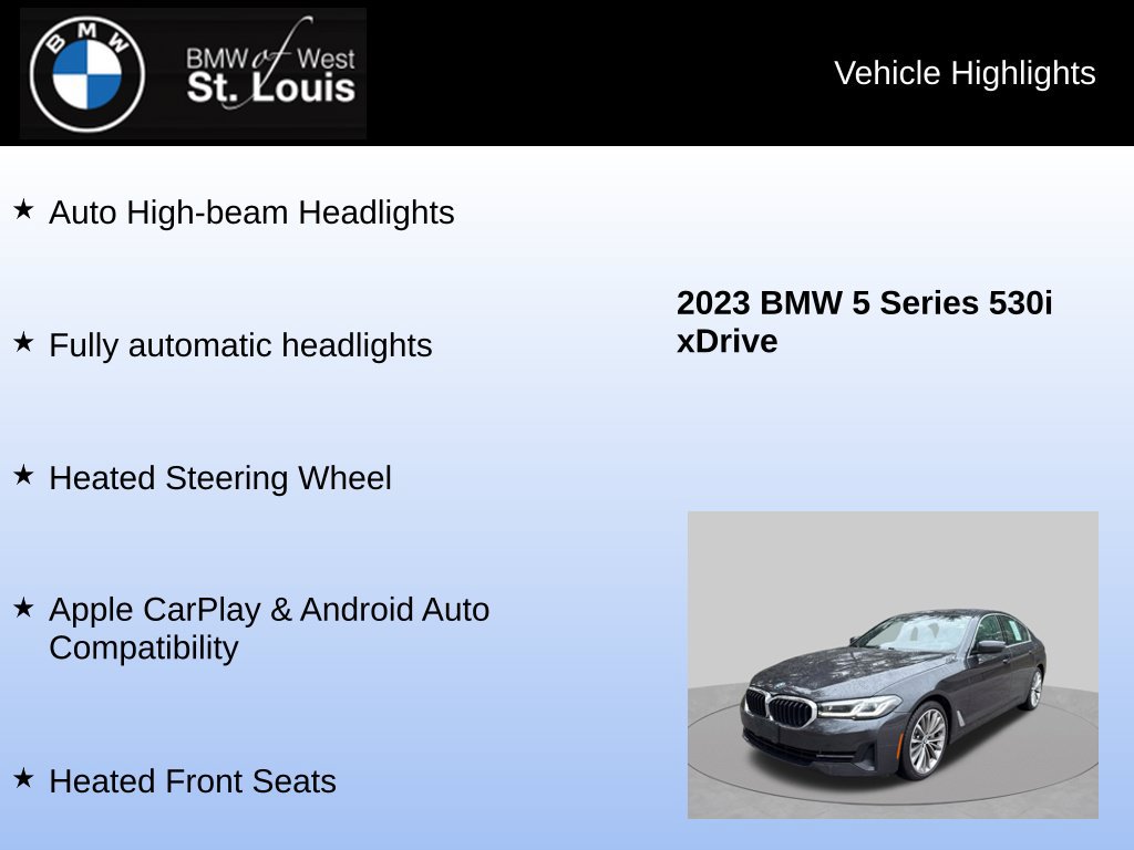 Used 2023 BMW 530i xDrive w/ Premium Package AWD/4WD image 24
