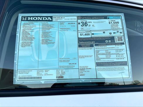 New 2026 Honda Civic LX image 18