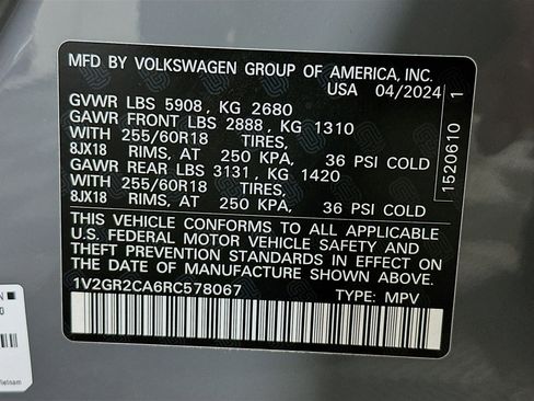 Used 2024 Volkswagen Atlas Peak Edition SEL image 40