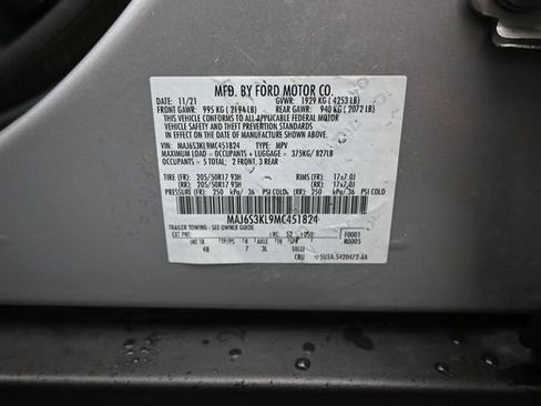 Used 2021 Ford EcoSport Titanium w/ Interior Protection Package AWD/4WD image 15