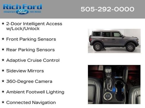 Certified 2025 Ford Bronco Badlands AWD/4WD image 96