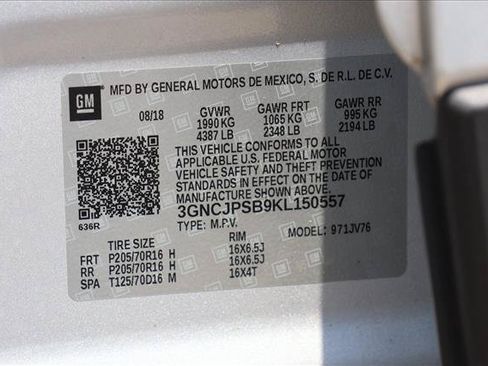 Used 2019 Chevrolet Trax LT w/ Driver Confidence Package AWD/4WD image 16