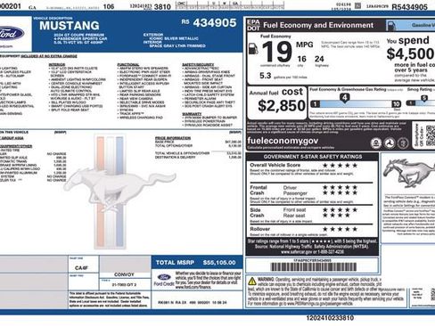Certified 2024 Ford Mustang GT Premium RWD image 11