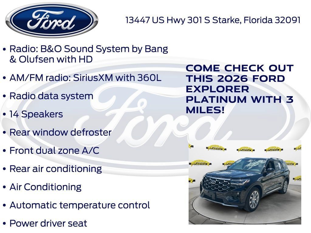 New 2026 Ford Explorer Platinum RWD image 20