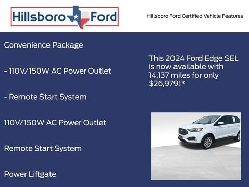 Used 2024 Ford Edge SEL w/ Convenience Package image 9